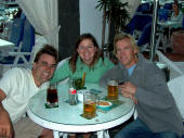 Rubicon Marina, Lanzarote: chilling with Nick & Ellen in Cafe del Mar