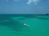 Deep Bay, Antigua: Mark snorkelling