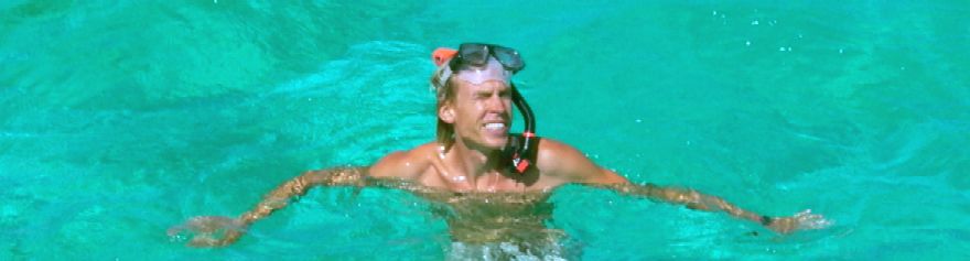 Mark snorkelling in the Tobago Cays