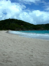 Mustique: Macaroni Beach on the windward coast