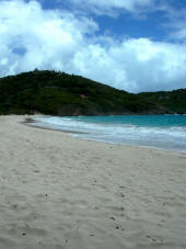 Mustique: Macaroni Beach on the windward coast