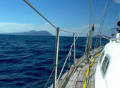 Lanzarote & Isla Graciosa appear on the horizon