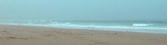 Lagos Beach, Portugal: empty after the rain